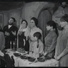 Luther Adler, Dolores Wilson and ensemble in the touring stage production Fiddler on the Roof