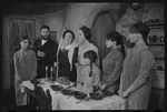 Luther Adler, Dolores Wilson and ensemble in the touring stage production Fiddler on the Roof