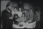 Luther Adler, Dolores Wilson and ensemble in the touring stage production Fiddler on the Roof