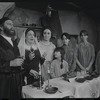 Luther Adler, Dolores Wilson and ensemble in the touring stage production Fiddler on the Roof