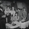 Luther Adler, Dolores Wilson and ensemble in the touring stage production Fiddler on the Roof