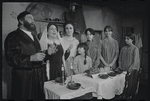 Luther Adler, Dolores Wilson and ensemble in the touring stage production Fiddler on the Roof