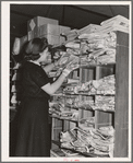 Eight hundred people got mail at this post office before the boom; twelve thousand get mail here now. Hermiston, Oregon