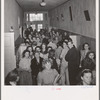 Crowded halls in high school between classes. Hermiston, Oregon