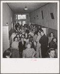 Crowded halls in high school between classes. Hermiston, Oregon