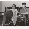 Men who work at the Navy Shipyards, Bremerton, Washington, in the community room at the FSA (Farm Security Administration) dormitories