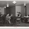 Men who work at the Navy shipyards in the community room at the FSA (Farm Security Administration) dormitories. Bremerton, Washington