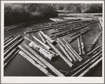 Long Bell Lumber Company, Cowlitz County, Washington. Log pond