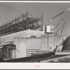 Powerhouse and navigation locks at Bonneville Dam, Oregon