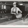 Step in cheese making. Tillamook cheese plant, Tillamook, Oregon