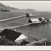 Waterfront of Bay City, Oregon, a fishing town