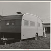 FSA dental trailer parked at the FSA Camp for farm families at Caldwell, Idaho