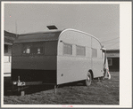 FSA dental trailer parked at the FSA Camp for farm families at Caldwell, Idaho