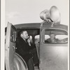 Public address system at the cornhusking contest. Ontario, Oregon