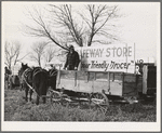 Wagon to be used in cornhusking contest. Ontario, Oregon