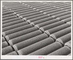 Porous tile to be used for drainage at Shasta Dam. Shasta County, California