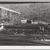 Reinforcing steel to be used at Shasta Dam. Shasta County, California