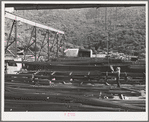 Reinforcing steel to be used at Shasta Dam. Shasta County, California