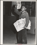 Newspaper extra on December 7, 1941. Redding, California