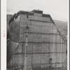 Shasta Dam under construction. Shasta County, California