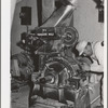 Petaluma, Sonoma County, California. Hammer mill in feed mill