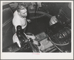 A separator is used to complete separation of oil from water after oil has been drawn from the settling tank. Lindsay, California