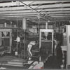 Interior of olive oil plant, Lindsay, California. Olives were introduced to California in the 18th century by Spanish Padres