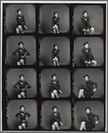 Contact sheets for Willa Kim's publicity shoot for Dance Magazine