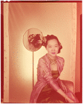 Publicity photographs of Willa Kim, in formalwear