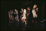 Steve Elmore, Beth Howland [center] Charles Braswell, Elaine Stritch [right] and ensemble in the stage production Company