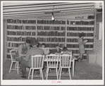 In the library of the FSA (Farm Security Administration) farm families community. Yuma, Arizona