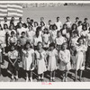 Schoolchildren's victory chorus at the Imperial County Fair, California