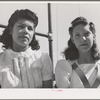 Members of the schoolchildren's victory chorus at the Imperial County Fair, California