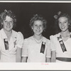 Members of the girls' reception committee at the second annual field day at the FSA (Farm Security Administration) farm workers' community. Yuma, Arizona