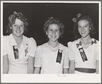 Members of the girls' reception committee at the second annual field day at the FSA (Farm Security Administration) farm workers' community. Yuma, Arizona