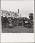 Scrap pile. Tulare, California