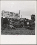 Scrap pile. Tulare, California