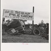 Scrap pile. Tulare, California