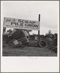 Scrap pile. Tulare, California