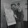 Paul Lipson and Peg Murray in publicity photo for the stage production Fiddler on the Roof