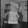 Paul Lipson and Peg Murray in publicity for the stage production Fiddler on the Roof