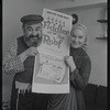Paul Lipson and Peg Murray in publicity photo for the stage production Fiddler on the Roof