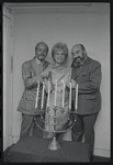 Producer Harold Prince, Peg Murray and Paul Lipson in publicity for the stage production Fiddler on the Roof