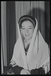 Martha Schlamme in publicity for the stage production Fiddler on the Roof