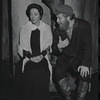 Martha Schlamme and Harry Goz in the stage production Fiddler on the Roof