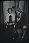 Martha Schlamme and Harry Goz in the stage production Fiddler on the Roof