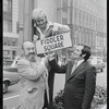 Peg Murray, Paul Lipson and unidentified in publicity for the stage production Fiddler on the Roof