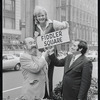 Peg Murray, Paul Lipson and unidentified in publicity for the stage production Fiddler on the Roof