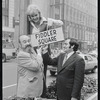 Peg Murray, Paul Lipson and unidentified in publicity for the stage production Fiddler on the Roof