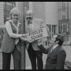 Peg Murray, Paul Lipson and unidentified in publicity for the stage production Fiddler on the Roof
